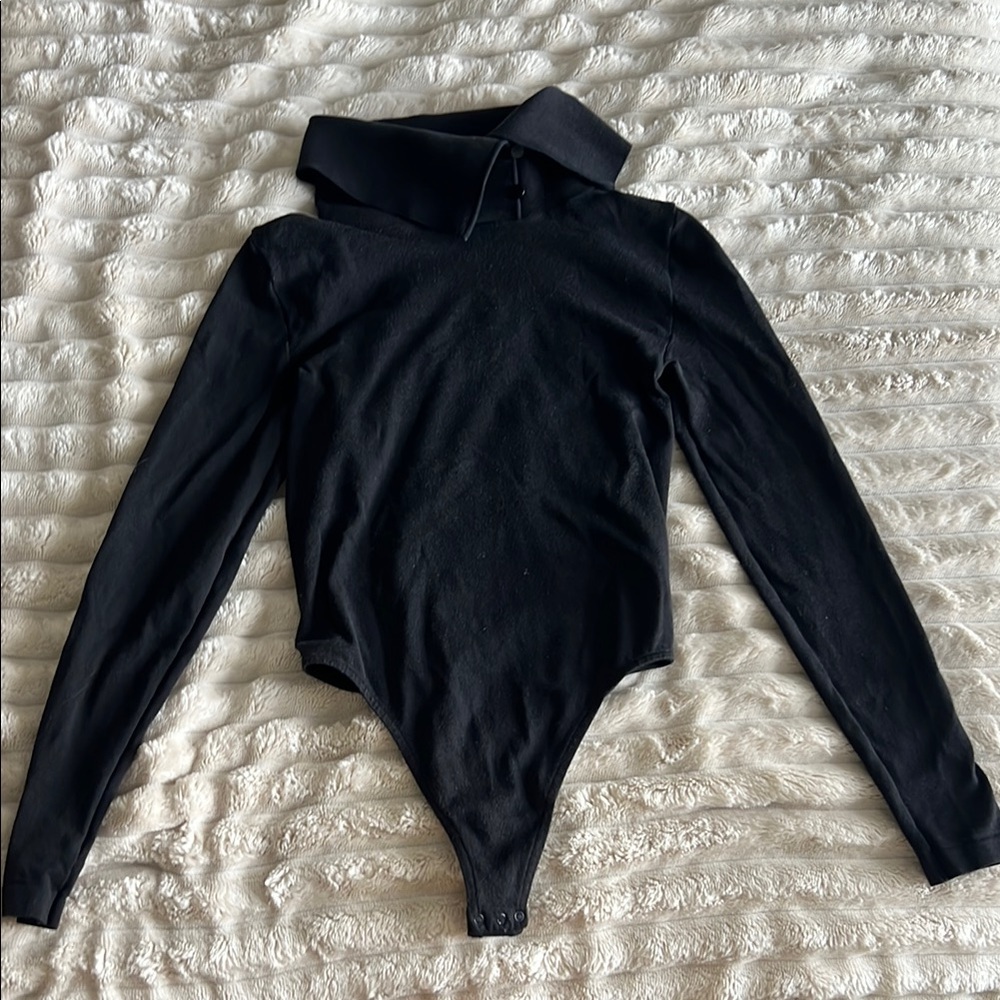 Wolford Arizona Black Long-Sleeve Bodysuit